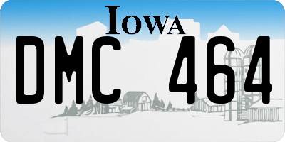 IA license plate DMC464