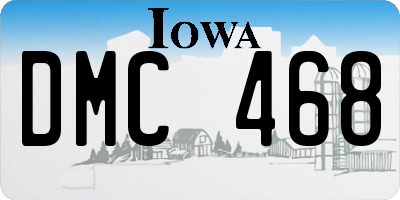 IA license plate DMC468