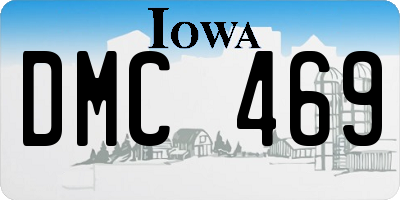 IA license plate DMC469