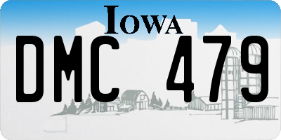 IA license plate DMC479
