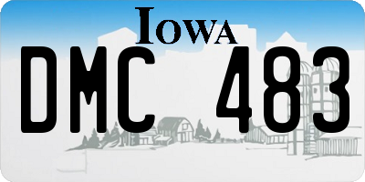 IA license plate DMC483