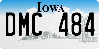 IA license plate DMC484