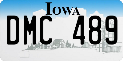 IA license plate DMC489