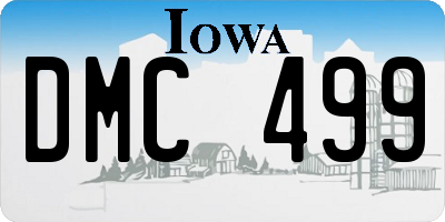 IA license plate DMC499