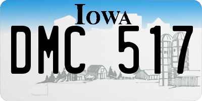 IA license plate DMC517