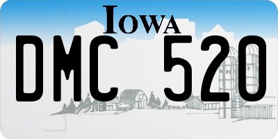IA license plate DMC520