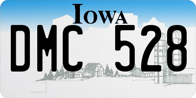 IA license plate DMC528