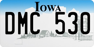 IA license plate DMC530