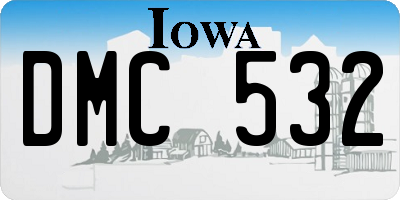 IA license plate DMC532