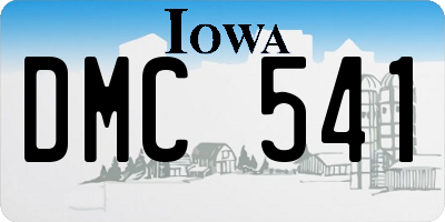 IA license plate DMC541