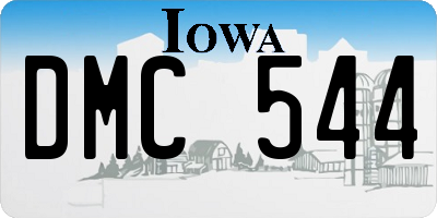 IA license plate DMC544