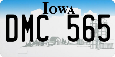 IA license plate DMC565