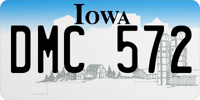 IA license plate DMC572