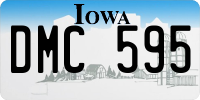 IA license plate DMC595