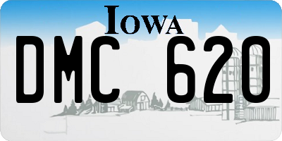 IA license plate DMC620