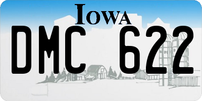 IA license plate DMC622