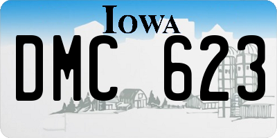 IA license plate DMC623