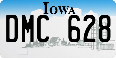 IA license plate DMC628
