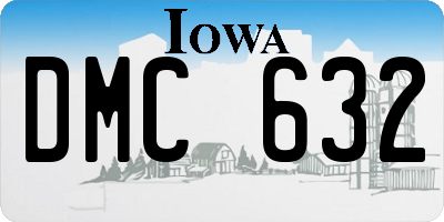 IA license plate DMC632