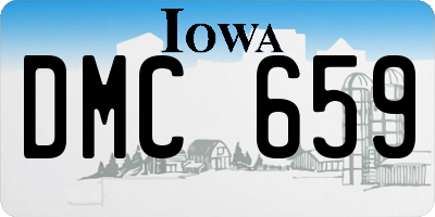 IA license plate DMC659