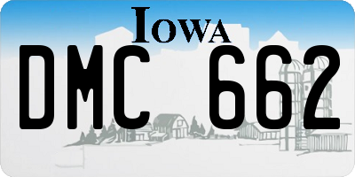 IA license plate DMC662