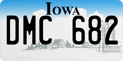 IA license plate DMC682