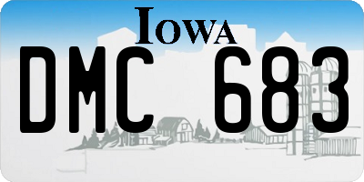 IA license plate DMC683