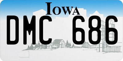 IA license plate DMC686
