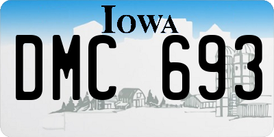 IA license plate DMC693