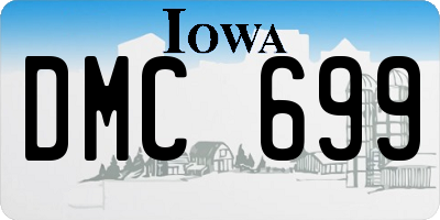 IA license plate DMC699