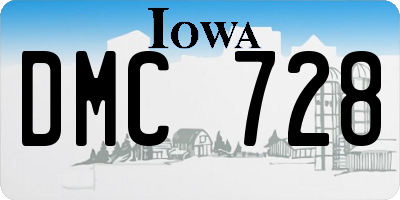 IA license plate DMC728