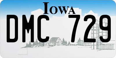 IA license plate DMC729