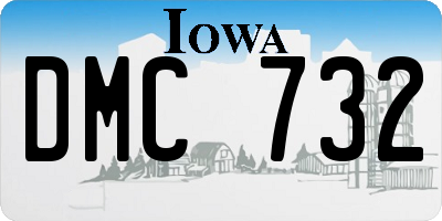 IA license plate DMC732