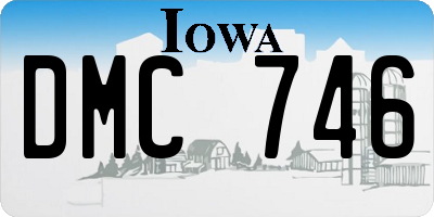 IA license plate DMC746