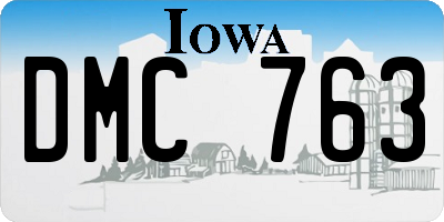 IA license plate DMC763