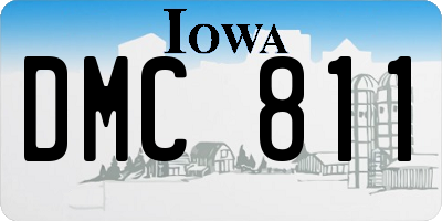IA license plate DMC811