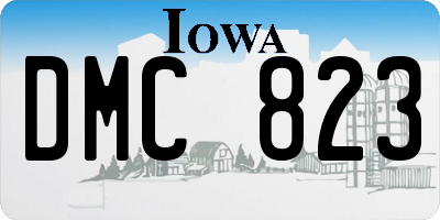 IA license plate DMC823
