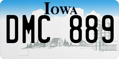 IA license plate DMC889