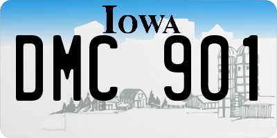 IA license plate DMC901