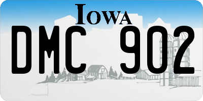 IA license plate DMC902