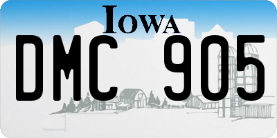 IA license plate DMC905