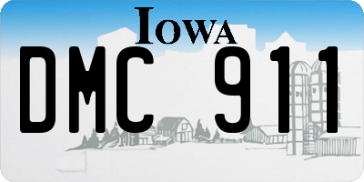 IA license plate DMC911