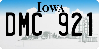 IA license plate DMC921