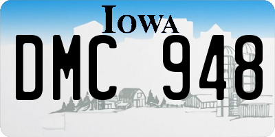 IA license plate DMC948