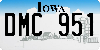 IA license plate DMC951
