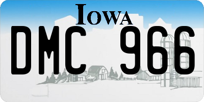 IA license plate DMC966