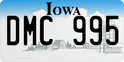 IA license plate DMC995