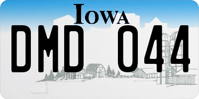 IA license plate DMD044