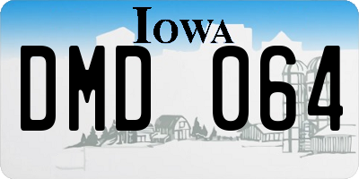 IA license plate DMD064