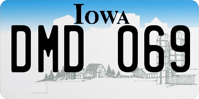 IA license plate DMD069